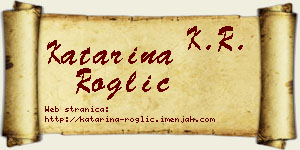 Katarina Roglić vizit kartica